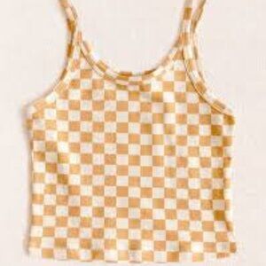 ARQ Cropped Tank Carrés XL